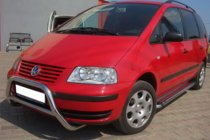 Volkswagen Sharan 1995-2010 гг. Кенгурятник WT005 (Нержавейка) фото 2