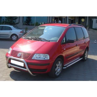 Кенгурятник WT005 (Нержавейка) Volkswagen Sharan 1995-2010 гг. фото 3