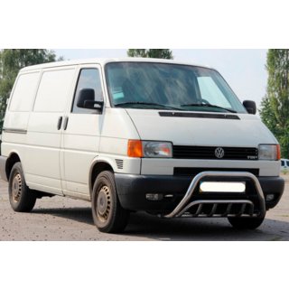 Кенгурятник WT002 60мм (нержавейка) Volkswagen T4 Transporter 1990-2003 гг. фото 1