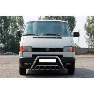 Кенгурятник WT002 (Нержавейка) Volkswagen T4 Caravelle/Multivan 1990–2003 гг. фото 1
