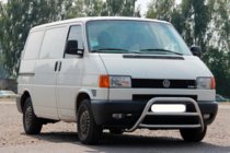 Volkswagen T4 Caravelle/Multivan 1990–2003 гг. Передняя защита WT022 Нержавейка фото 1