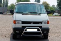 Volkswagen T4 Caravelle/Multivan 1990–2003 гг. Передняя защита WT022 Нержавейка фото 2