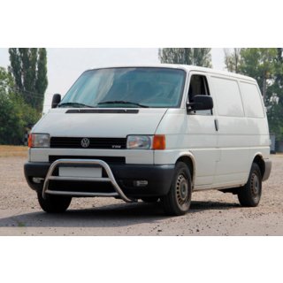 Передняя защита WT022 Нержавейка Volkswagen T4 Transporter 1990-2003 гг. фото 3