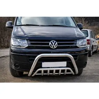 Передний силовой бампер WT002 (Нержавейка) Volkswagen T5 2010-2015 гг.
