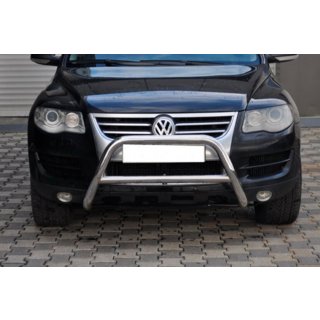 Кенгурятник WT005 Colt (нержавейка) Volkswagen Touareg 2002–2010 гг. фото 1