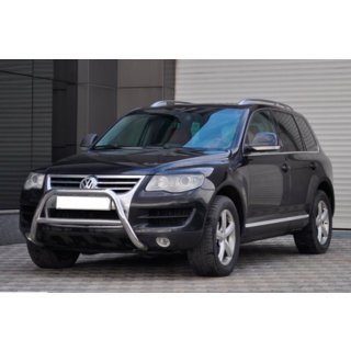 Кенгурятник WT005 Colt (нержавейка) Volkswagen Touareg 2002–2010 гг. фото 2