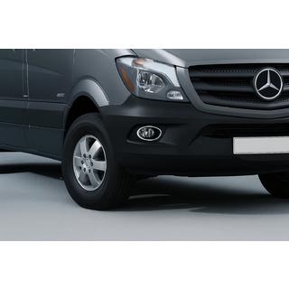 Хромированные Накладки на Противотуманные Фары 2013↗ (2 шт., Нержавейка) Mercedes Sprinter W906 2006–2018 гг. фото 1