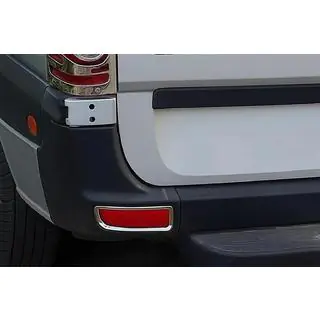 Накладки на отражатели (2 шт., нержавейка) Mercedes Sprinter W906 2006–2018 гг. фото 1
