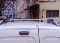 Renault Kangoo 1998-2008 гг. Рейлинги Skyport (серый матовый) фото 8