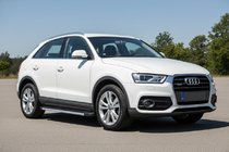 Audi Q3 2011-2019 гг. Боковые Подножки Maya V1 (2 шт., Алюминий) фото 1