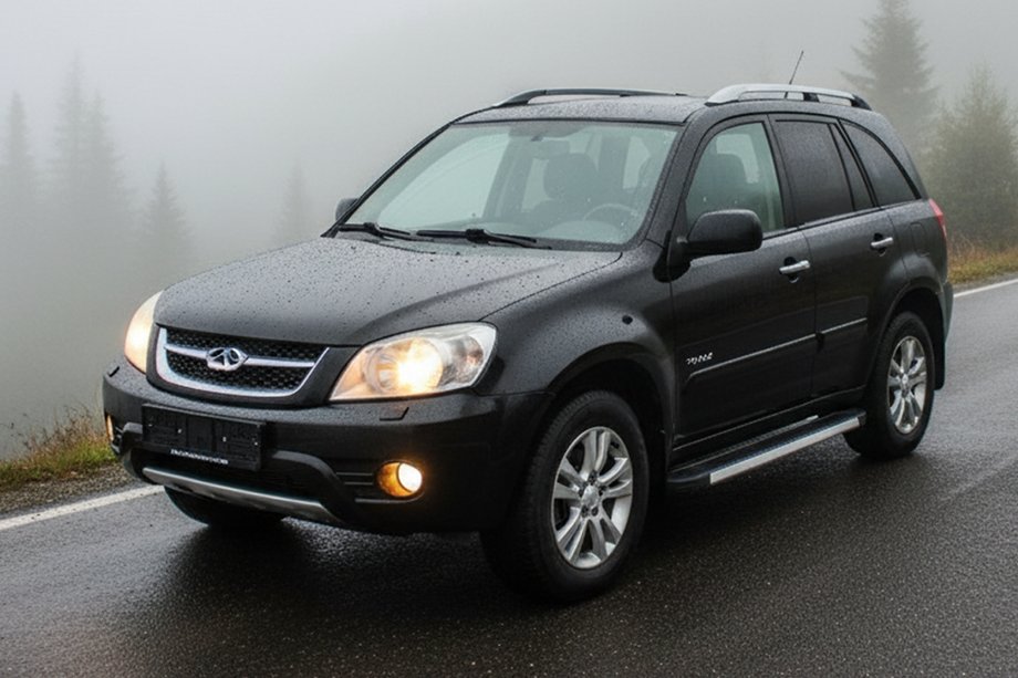 Chery Tiggo 3 2005- гг. Боковые Подножки Maya V1 (2 шт., Алюминий) Image
