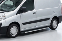 Citroen Jumpy 2007–2017 гг. Боковые Подножки Maya (2 шт., Алюминий) фото 1