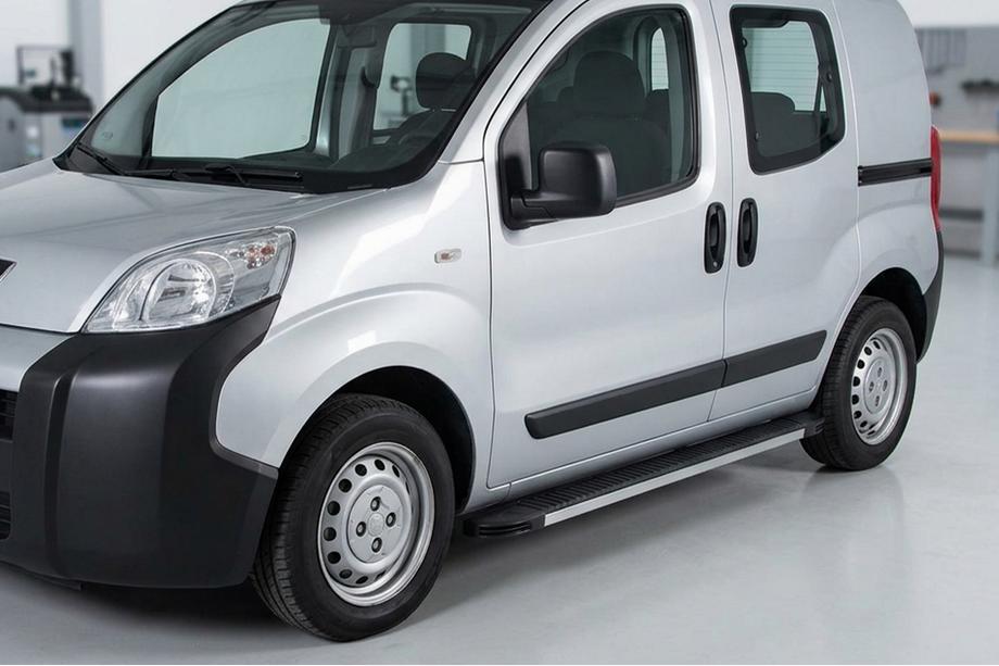 Citroen Nemo 2007-2017 гг. Боковые Подножки Maya (2 шт., Алюминий) Image