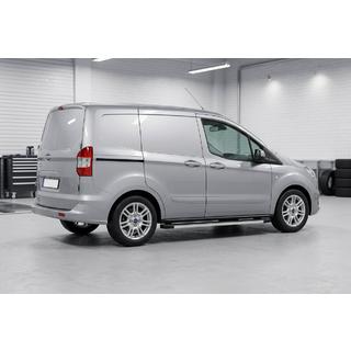 Боковые Подножки Maya V1 (2 шт., Алюминий) Ford Courier 2014-2023 гг. фото 1
