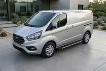 Ford Custom 2013-2022 гг. Боковые Подножки Maya (2 шт., Алюминий) фото 1