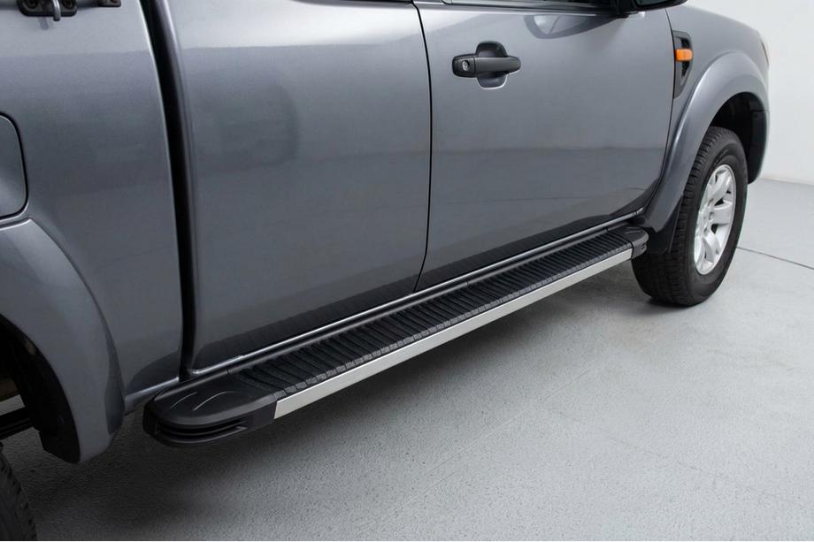 Ford Ranger 2007-2011 гг. Боковые Подножки Maya V1 (2 шт., Алюминий) Image