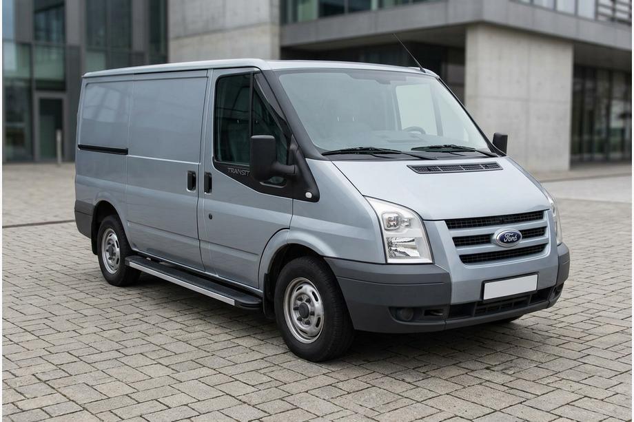 Ford Transit 2000–2014 гг. Боковые Подножки Maya (2 шт., Алюминий) Image