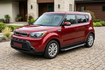 Kia Soul II 2013-2018 гг. Боковые Подножки Maya V1 (2 шт., Алюминий) фото 1