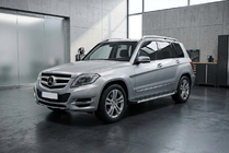 Mercedes GLK class X204 2008-2015 гг. Боковые Подножки Maya V1 (2 шт., Алюминий) фото 1