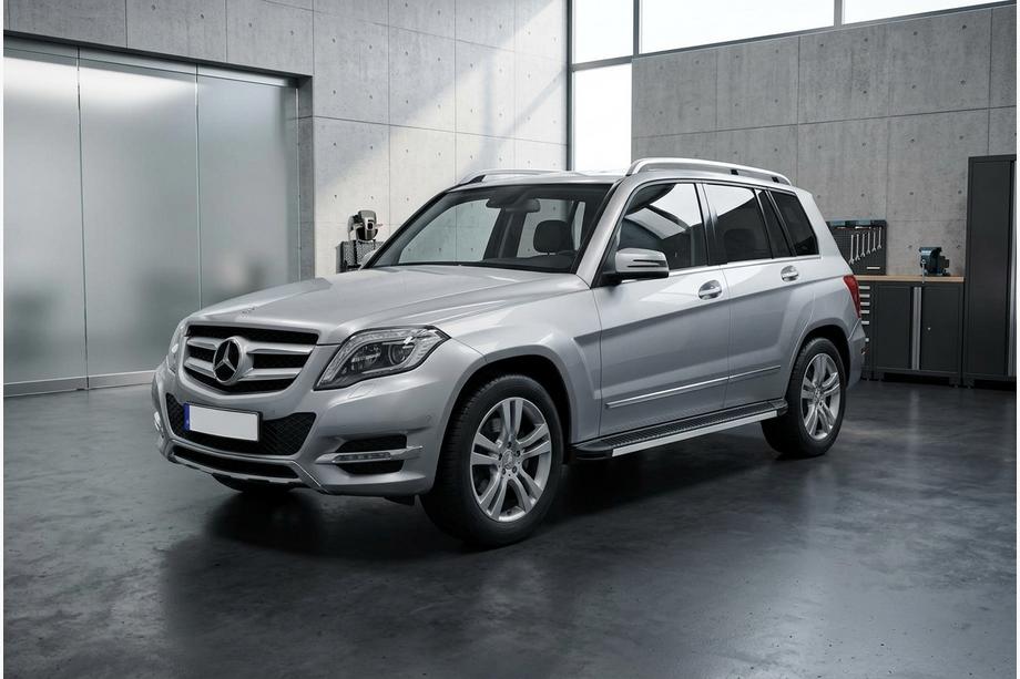 Mercedes GLK class X204 2008-2015 гг. Боковые Подножки Maya V1 (2 шт., Алюминий) Image