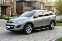 Mazda CX-9 2007-2016 гг. Боковые Подножки Maya V1 (2 шт., Алюминий) фото 1