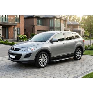Боковые Подножки Maya V1 (2 шт., Алюминий) Mazda CX-9 2007-2016 гг. фото 1
