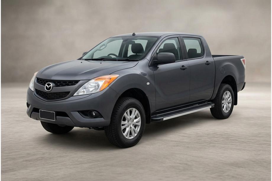 Mazda BT-50 2012- гг. Боковые Подножки Maya V1 (2 шт., Алюминий) Image
