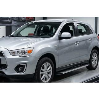 Боковые Подножки Maya V1 (2 шт., Алюминий) Mitsubishi ASX 2010-2023 гг. фото 1