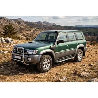 Боковые Подножки Maya V1 (2 шт., Алюминий) Nissan Patrol Y61 1997-2011 гг. фото 1