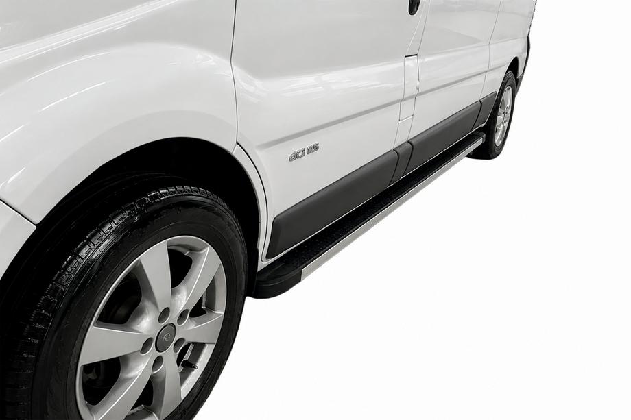 Nissan Primastar 2002-2014 гг. Боковые Подножки Maya (2 шт., Алюминий) Image