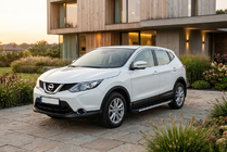 Nissan Qashqai 2014-2021 гг. Боковые Подножки Maya V1 (2 шт., Алюминий) фото 2