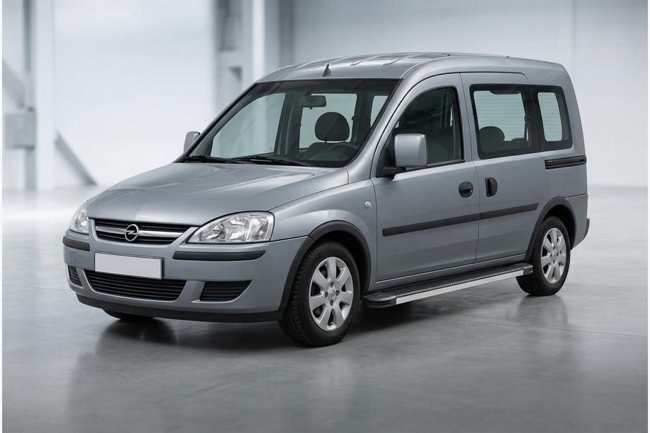 Opel Combo 2002–2012 гг. Боковые Подножки Maya V1 (2 шт., Алюминий) Image