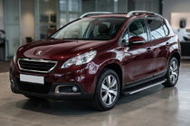 Peugeot 2008 2013-2019 гг. Боковые Подножки Maya V1 (2 шт., Алюминий) фото 1