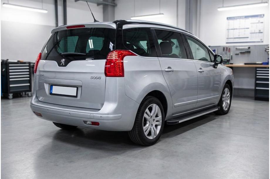 Peugeot 5008 2009-2016 гг. Боковые Подножки Maya V1 (2 шт., Алюминий) Image