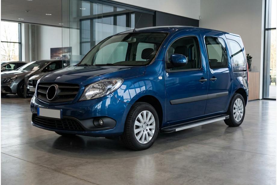 Mercedes Citan 2013-2021 гг. Боковые Подножки Maya V1 (2 шт., Алюминий) Image