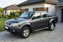 Nissan NP300 1999-2015 гг. Боковые Подножки Maya V1 (2 шт., Алюминий) фото 1