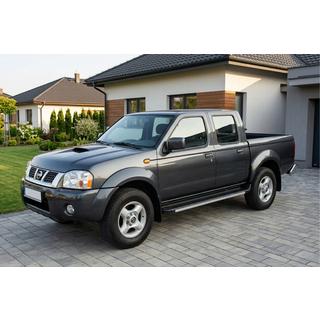 Боковые Подножки Maya V1 (2 шт., Алюминий) Nissan NP300 1999-2015 гг. фото 1