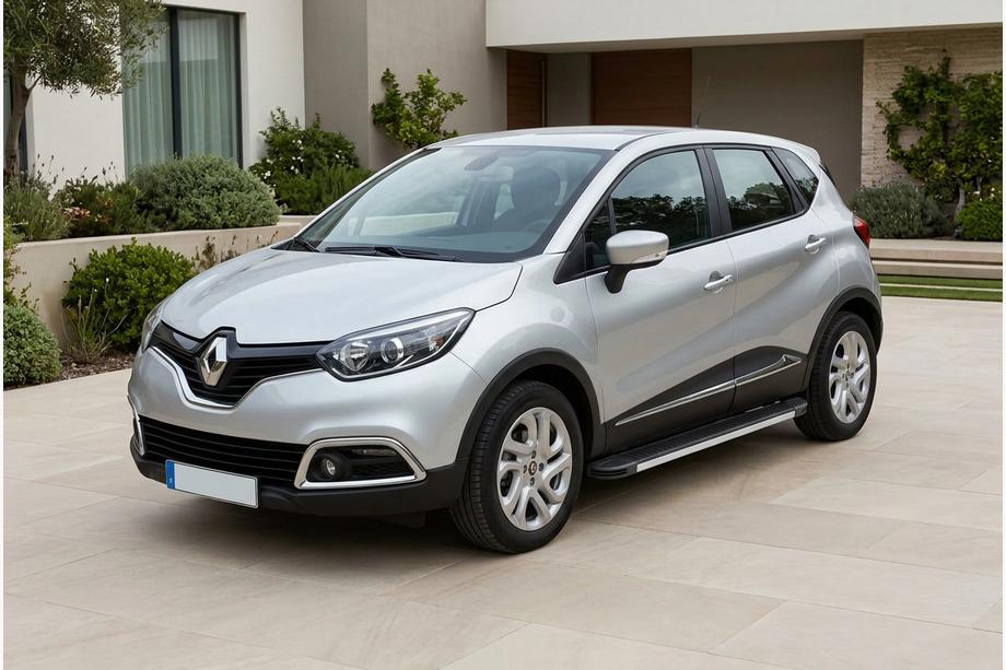 Renault Captur 2013-2019 гг. Боковые Подножки Maya V1 (2 шт., Алюминий) Image