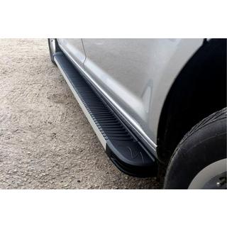 Боковые Подножки Maya V1 (2 шт., Алюминий) Volkswagen Amarok 2010-2022 гг. фото 1