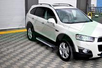 Chevrolet Captiva 2006-2019 гг. Боковые пороги Allmond Grey (2 шт., алюминий) фото 6
