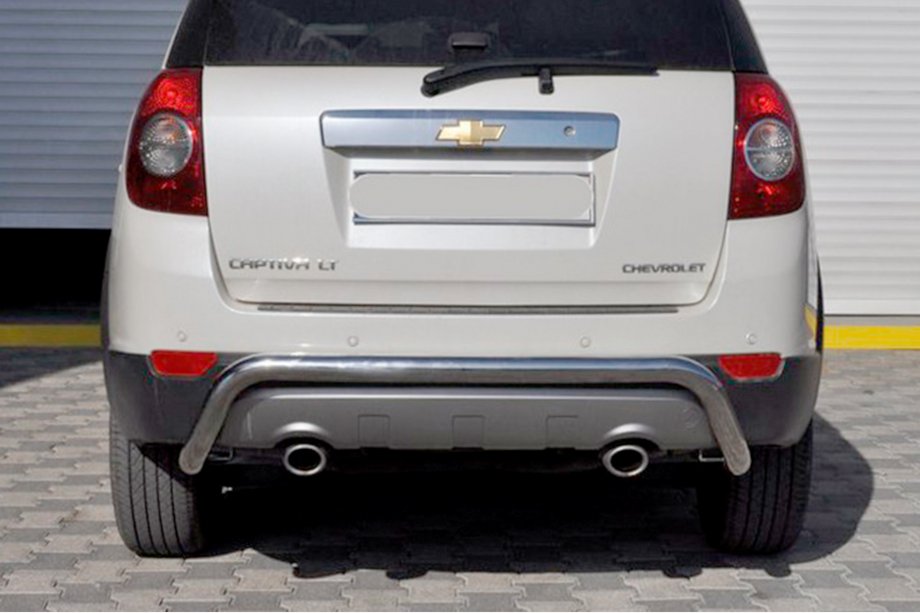 Chevrolet Captiva 2006-2019 гг. Задняя дуга AK007 (нержавейка) Image