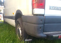 Renault Master 1998-2010 гг. Премиум модельные брызговики с углублением (2 шт, резина) фото 5
