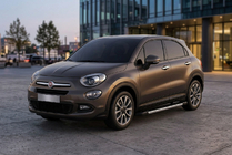 Fiat 500X 2014-2024 гг. Боковые пороги RedLine V1 (2 шт., алюминий) фото 1