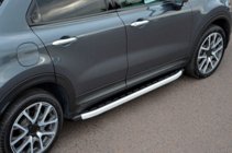 Fiat 500X 2014-2024 гг. Боковые Подножки Fullmond (2 шт., Алюминий) фото 1