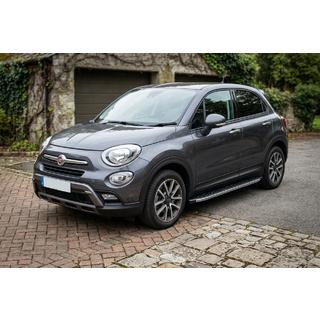 Боковые Подножки BlackLine (2 шт., Алюминий) Fiat 500X 2014-2024 гг. фото 1