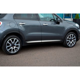 Хромированные молдинги на двери (4 шт) Fiat 500X 2014-2024 гг. фото 3