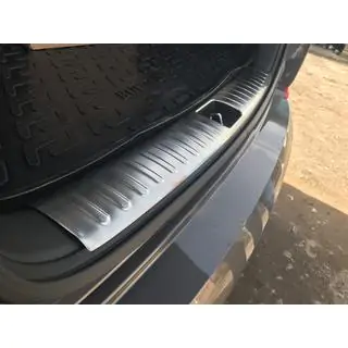 Накладка на задний бампер OmsaLine (нержавейка) Hyundai Tucson TL 2016-2021 гг. фото 2