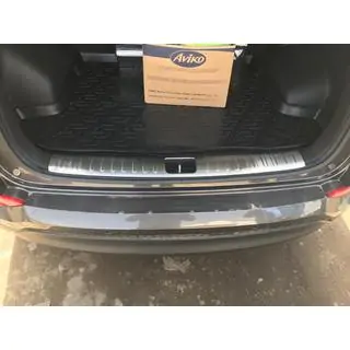 Накладка на задний бампер OmsaLine (нержавейка) Hyundai Tucson TL 2016-2021 гг. фото 3