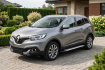 Renault Kadjar 2015-2022 гг. Боковые Подножки Line (2 шт., Алюминий) фото 1