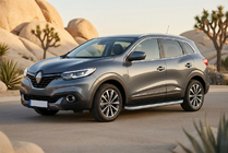Renault Kadjar 2015-2022 гг. Боковые Подножки Tayga Grey (2 шт., Алюминий) фото 1